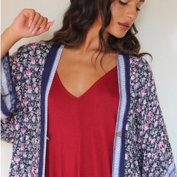 Christmas Red Yoga Knit Jumpsuit with Pockets - Picture 2 of 4